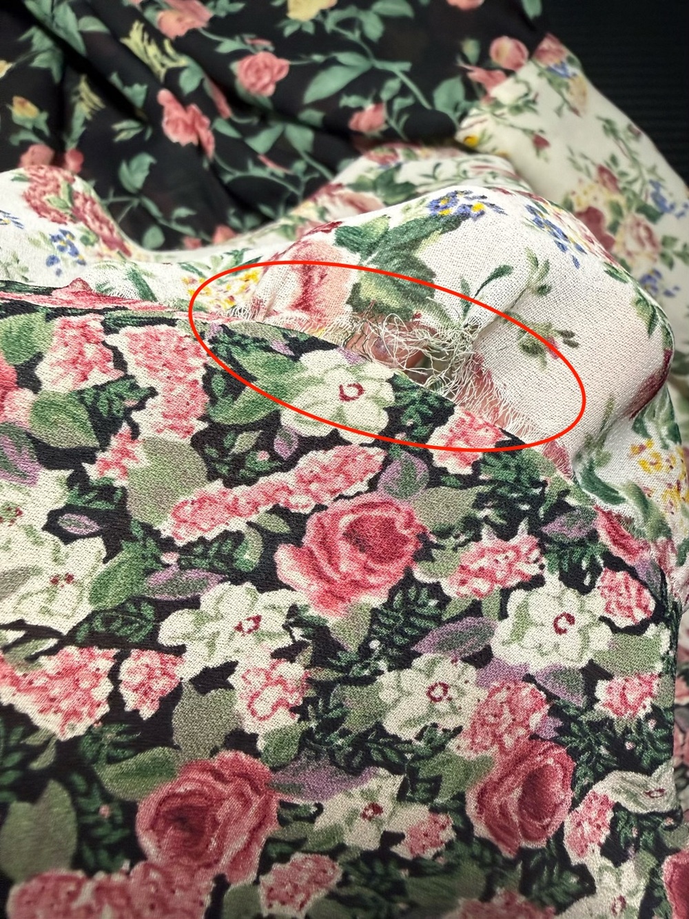 🌹🤍 Vintage Bonjour Sheer Patchwork Floral Prairie Cottagecore Midi Skirt Sz L - Picture 8 of 9